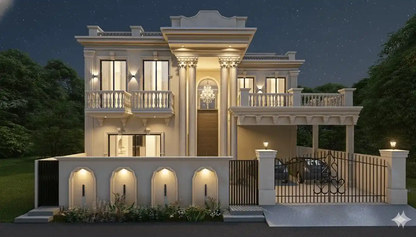 Architectural detail of Mr. Amjad residence