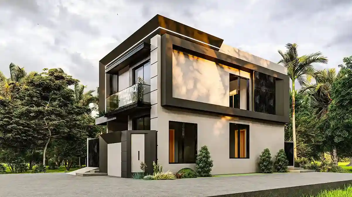Front elevation of Mr. Kamran residence