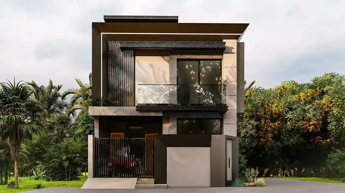 Side perspective of Mr. Kamran residence