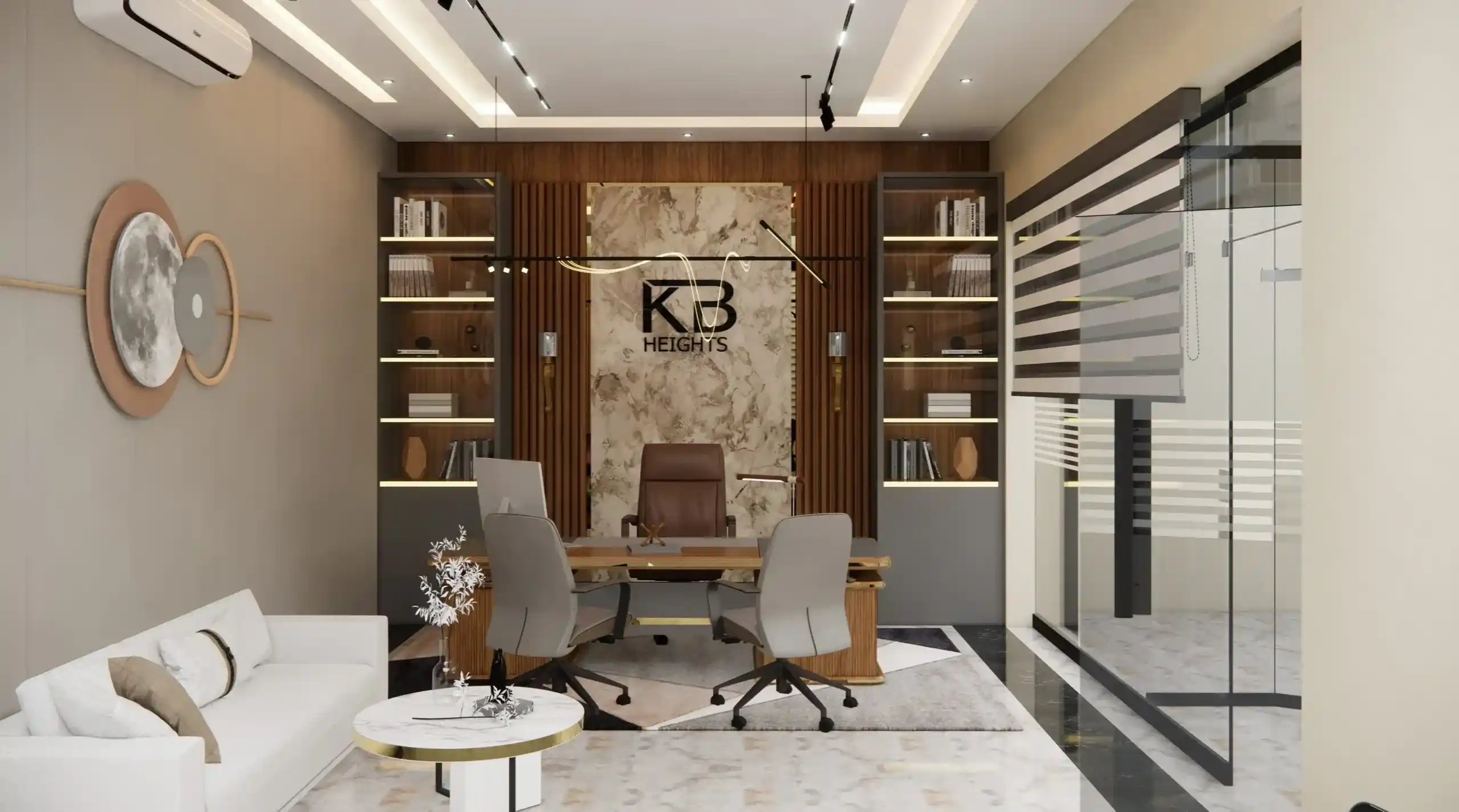 KB Heights site office exterior