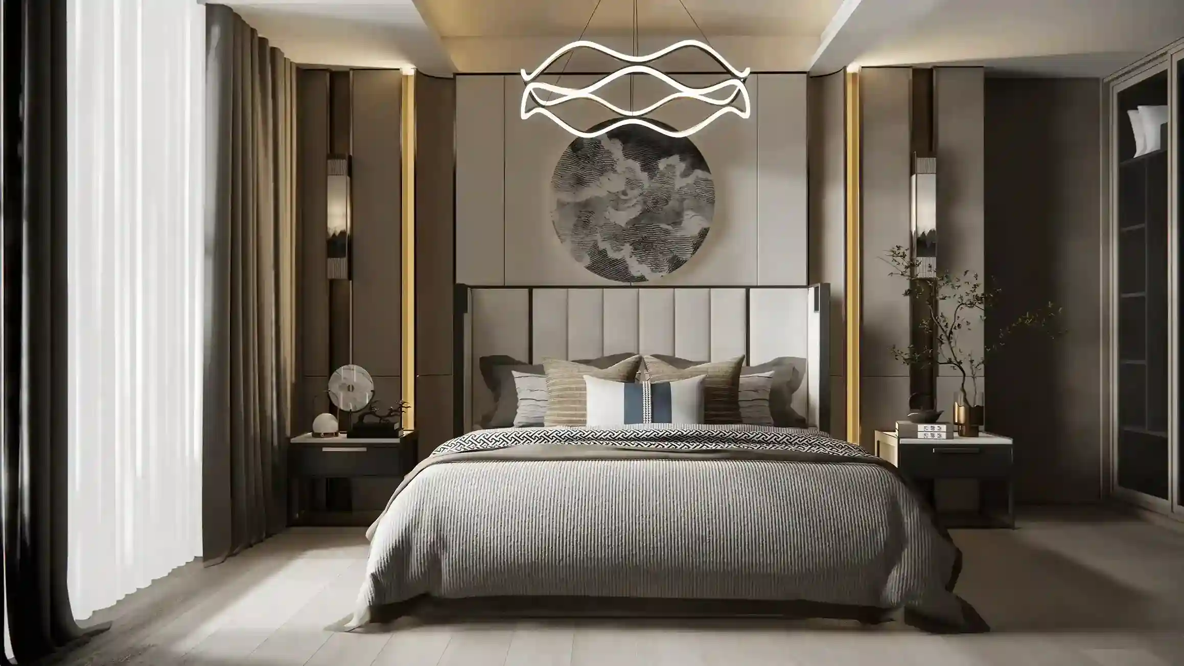 Living area in Centaurus apartment interior